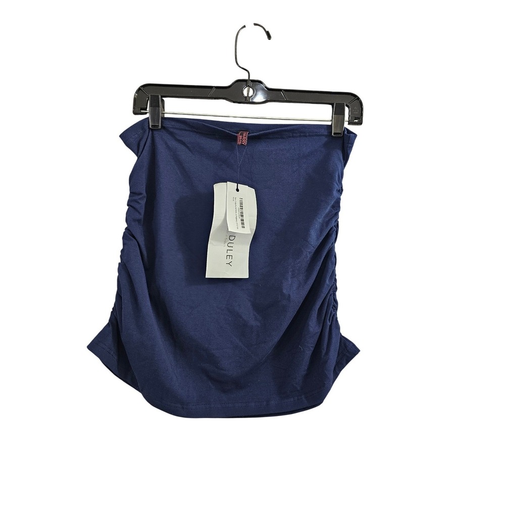 Harry Duley Navy Ruched Cotton Maternity Belly‎ Band Modesty Cover Size 22 NEW